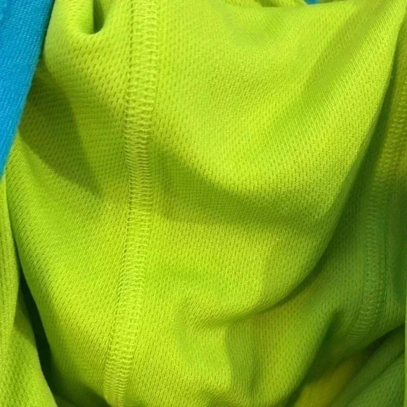 [L] ADIDAS  Response WOMENS Teal/ Lime PULLOVER HOODIE - Picture 9 of 10